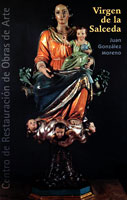 Escultura de la Virgen de la Salceda
